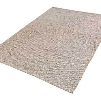 WOOL ezüstszürke gyapjú szőnyeg 160x240cm kép