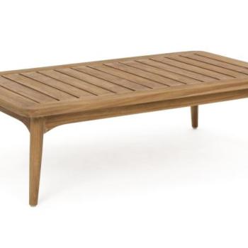 XENIA barna teakfa kerti dohányzóasztal 120cm kép