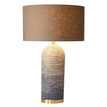 ZEA bézs fonott asztali lámpa kép