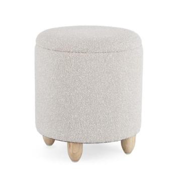 ZENA törtfehér buklé puff kép