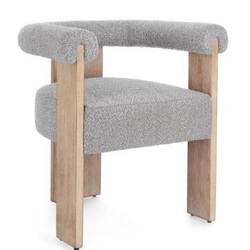 AGAPE boucle szürke karfás szék kép