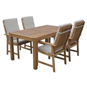 Akác kerti készlet ENGLAND 1+4 (160 cm) kép