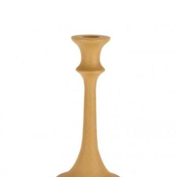ALABASTRON okkersárga gyertyatartó 21cm kép