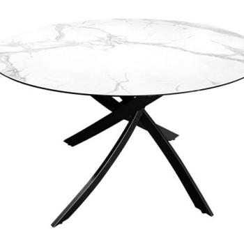 ALPINE fehér kerámia étkezőasztal 120cm kép