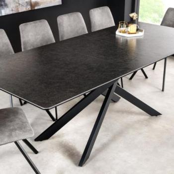 ALPINE szürke kerámia étkezőasztal 160-200cm kép