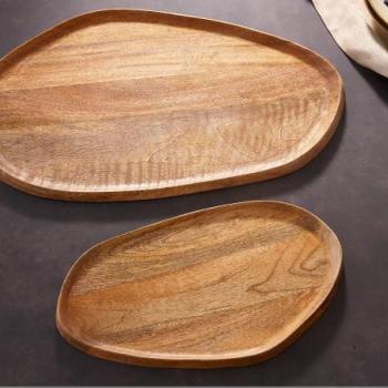 AMAZONAS 2 részes barna mangófa tálca kép