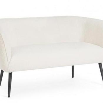 AVRIL Fehér Textil Kanapé kép