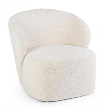BABILA Bézs Bouclé szövet Fotel kép