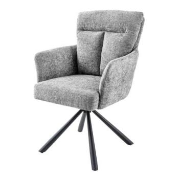 BIG GEORGE szürke textil forgószék kép