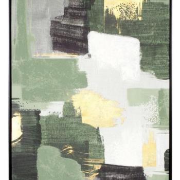 BOLD zöld vászon festmény kép