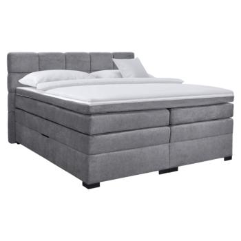 Boxspring ágy, 200x200, szürke, APRIL kép