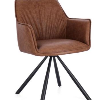 BREVAL világosbarna műbőr étkezőszék kép