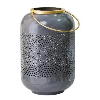 CANDLELIGHT szürke-arany lámpás 30cm kép