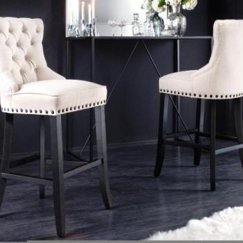 CASTLE bézs szövet bárszék kép