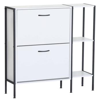 Cipősszekrény, fehér, SOVIO kép