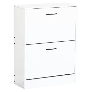 Cipőtároló, 2 soros, fehér, BOTNIX kép