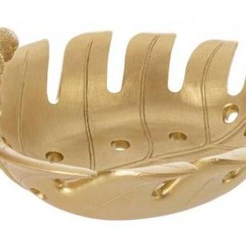 COLIBRI arany levél dekoráció 31x21cm kép