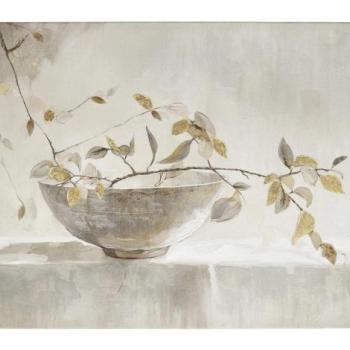 CROWN II zöld vászon festmény kép