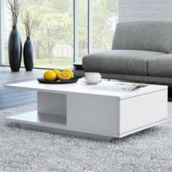 Drohmo Denver dohányzóasztal, 60x42x90 cm, fehér kép