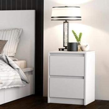 Drohmo K2 éjjeliszekrény, 40x55x43 cm, fehér kép