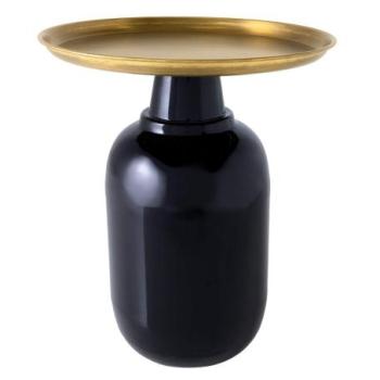 ELEGANCIA fekete-arany tetejű lerakóasztal kép