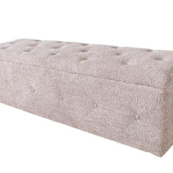 EXTRAVAGANCIA pezsgőszín bouclé ülőpad 140cm kép