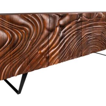 FLUID akácfa dióbarna tálalószekrény kép