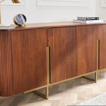 GATSBY barna mangófa komód 160cm kép