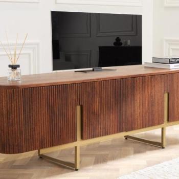 GATSBY barna mangófa tv szekrény 160cm kép