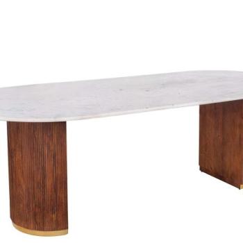 GATSBY fehér mangófa étkezőasztal 240cm kép