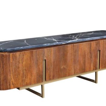 GATSBY fekete mangófa TV szekrény kép