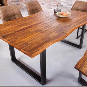 GENESIS barna akácfa étkezőasztal 140cm kép