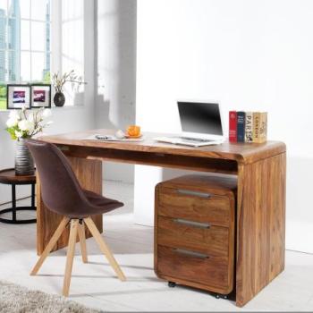 GOA barna tömörfa íróasztal 120cm kép