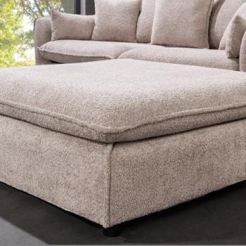 HEAVEN bézs nyírfa puff 100cm kép