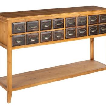 HERITAGE fenyőfa konzolasztal 125cm kép