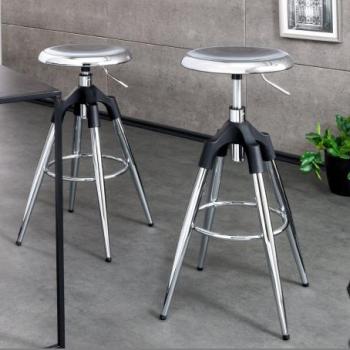 INDUSTRIAL króm fém bárszék 80cm kép