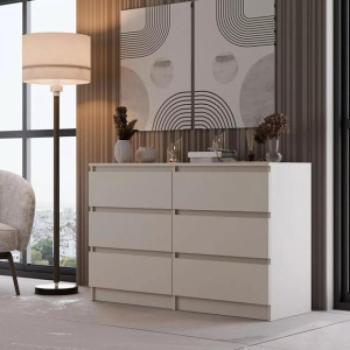 Kahsar M6 120 fiókos szekrény, 120x75x30 cm, kasmír kép