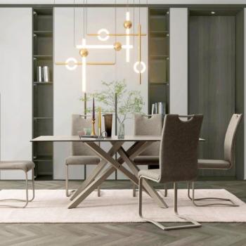 KENNETH taupe ökobőr étkezőszék kép