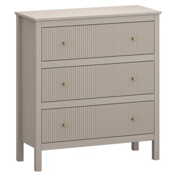Komód, szürkésbarna Taupe/craft arany tölgy, KLIO 3S kép