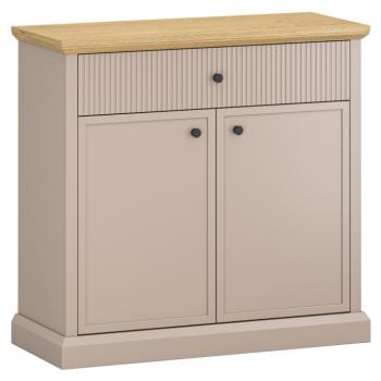 Komód, szürkésbarna Taupe/kő tölgy, IDOL 2D1S kép