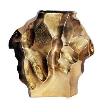 LIQUID arany váza 30cm kép