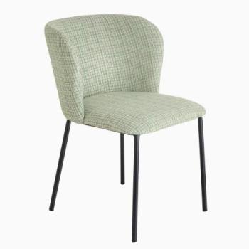 LYON zöld-rózsaszín bouclé szék kép