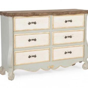 MADELINE Szürke Fenyőfa Komód kép