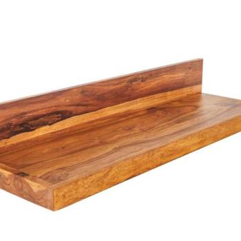 MAKASSAR rózsafa fa fali polc 80cm kép