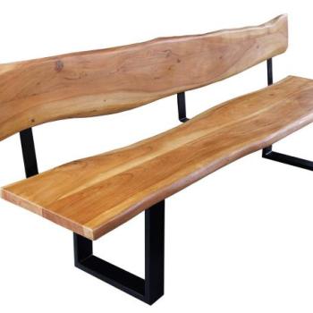 MAMMUT akácfa ülőpad háttámlával 200cm kép