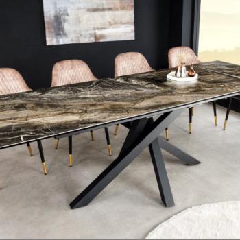 MARVELOUS márványhatású kerámia étkezőasztal 180-220-260cm kép