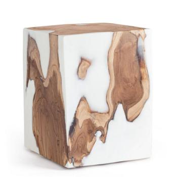 MELTY fehér dohányzóasztal 30cm kép