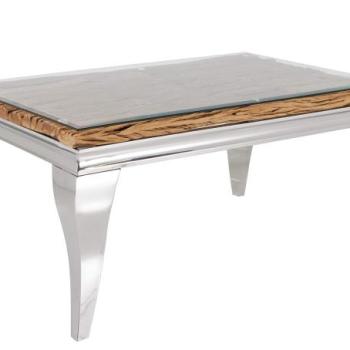 MODERN BAROCK BARRACUDA króm dohányzóasztal kép