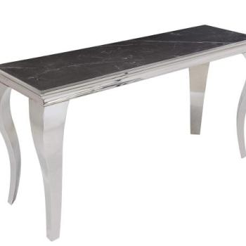 MODERN BAROCK króm szinterezett kő konzolasztal 140cm kép