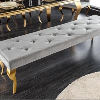 MODERN BAROCK szürke ülőpad 170cm kép